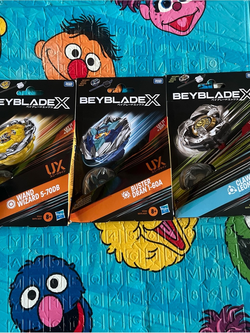 BEYBLADE X UX Wand Wizard 5-70DB, UX Buster Dran 1-60A & Claw Leon 5-60P